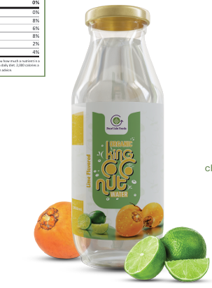 Organic King Coconut Water with Lime