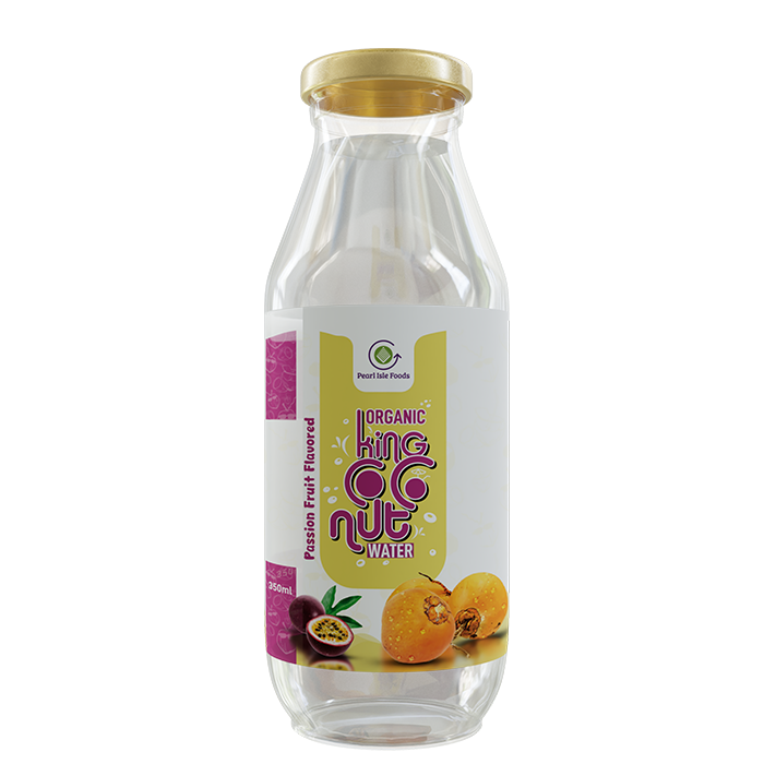 Organic King Coconut Water with Passion Fruit